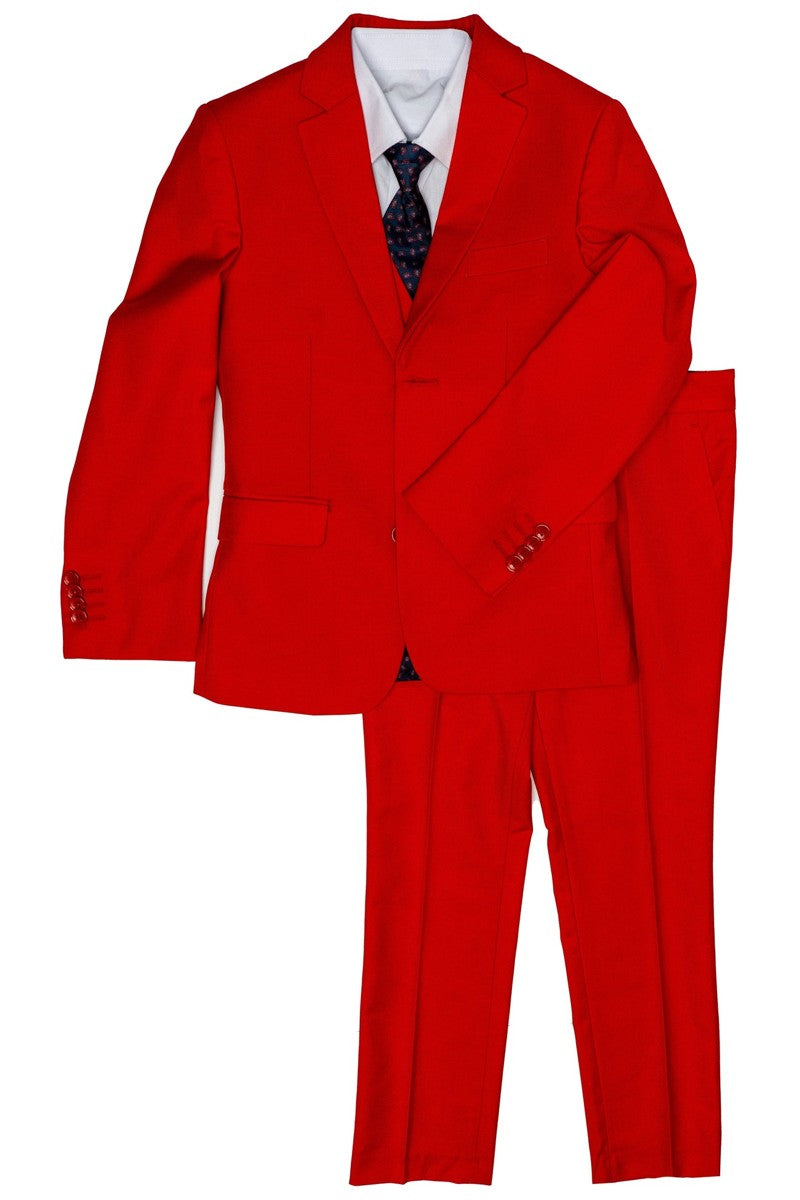 "Austin" Kids Red 5-Piece Suit (Geoffrey Beene / AXNY)