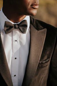 "Verona" Onyx Black Velvet Dinner Jacket (Separates)