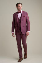 "Savoy" Burgundy Suit Jacket (Separates)