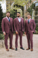 "Savoy" Burgundy Suit Jacket (Separates)