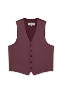 Burgundy "Windsor" Vest