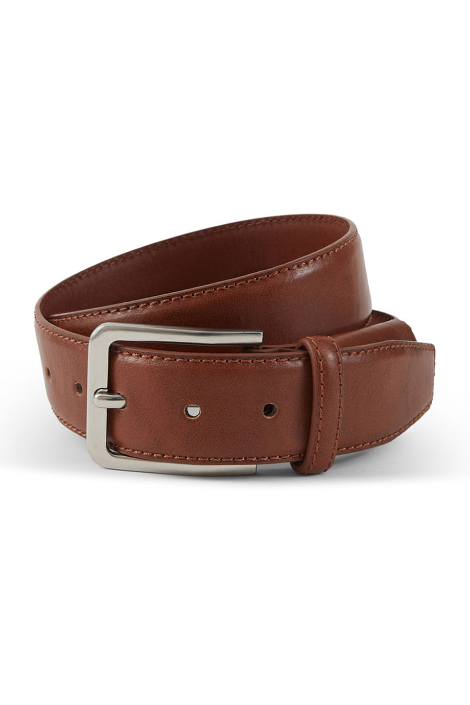 "Alvin" Cognac Leather Belt