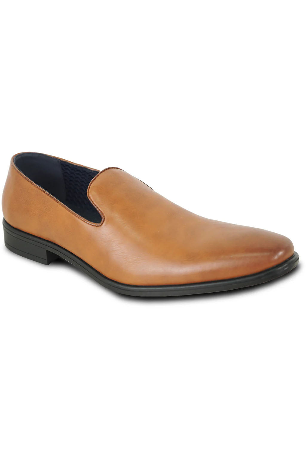 "Allure Slip On" Cognac Leather Tuxedo Shoes