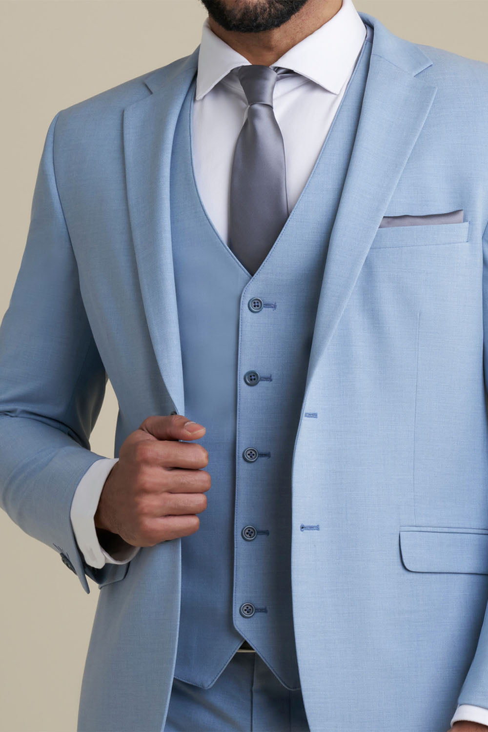 Light Blue "Windsor" Vest