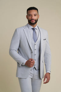 "Savoy" Light Grey Suit Jacket (Separates)