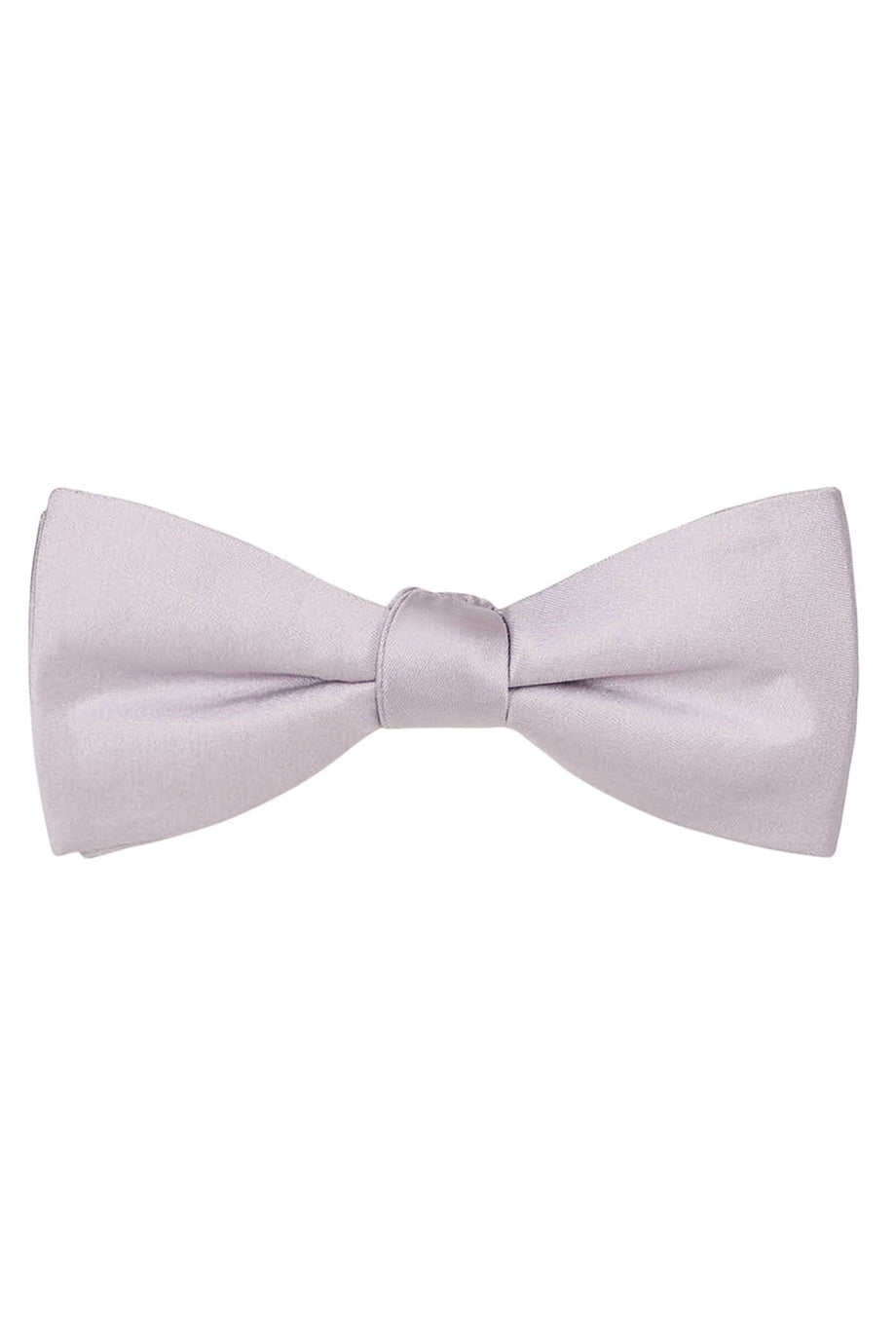 Dusty Lavender Solid Satin Silk Bow Tie