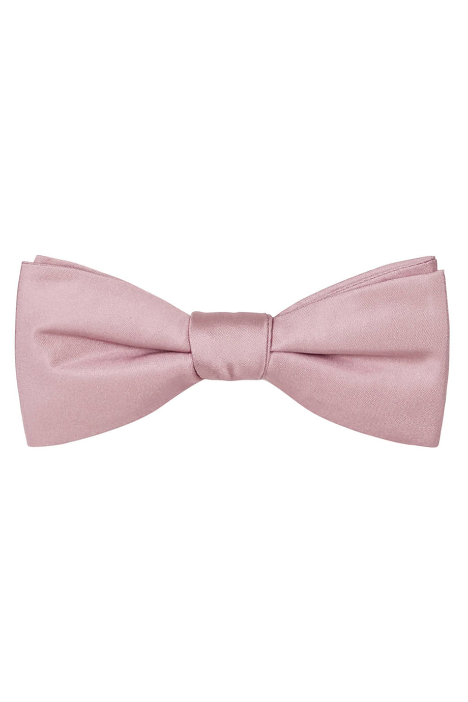 Light Pink Solid Satin Silk Bow Tie