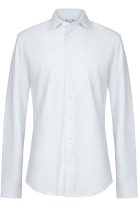 "Astoria" White Laydown Formal Shirt