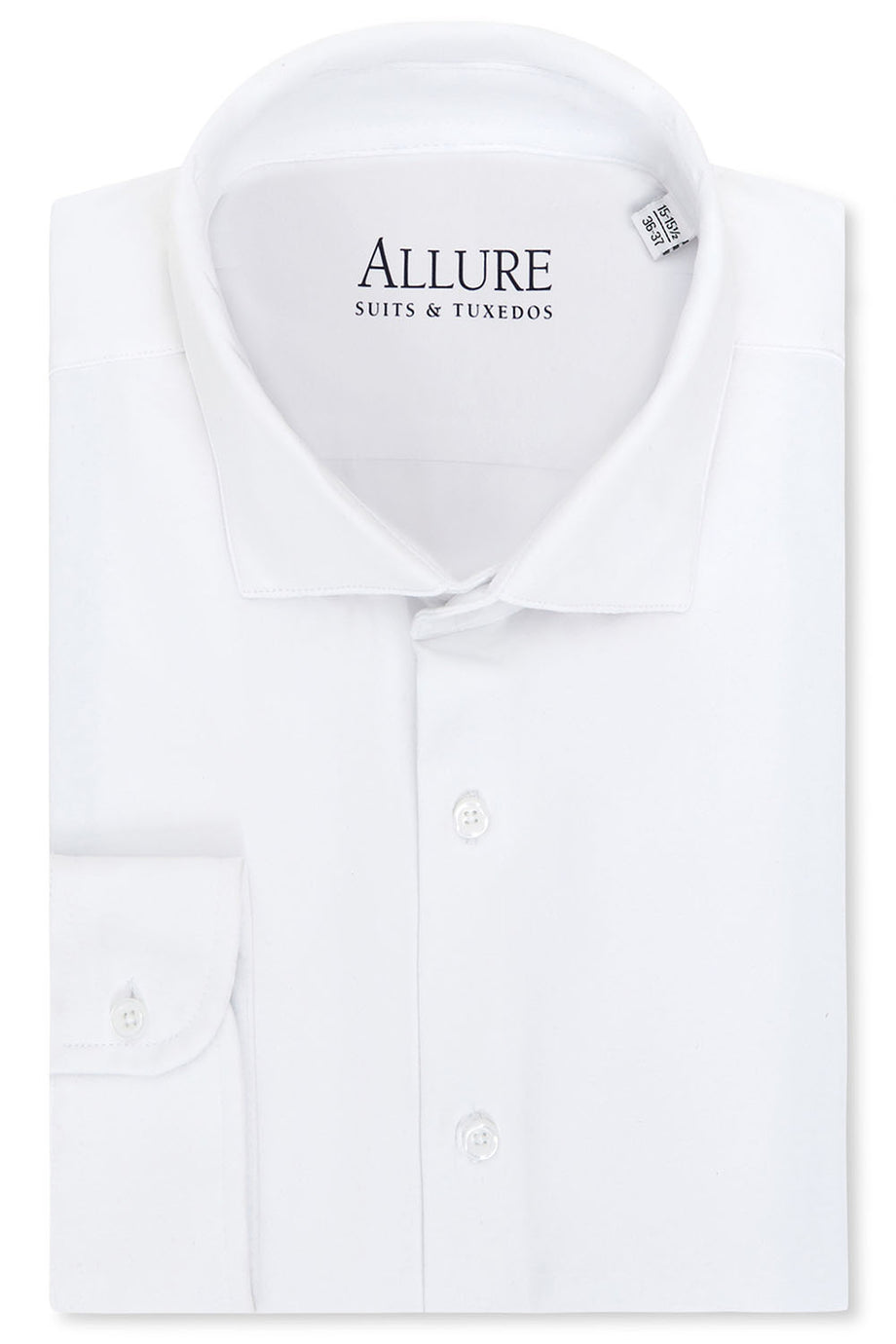 "Astoria" White Laydown Formal Shirt