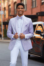 "Aries" Lilac Paisley Shawl Tuxedo Jacket (Separates)