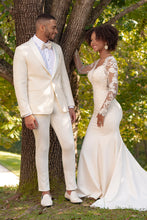 "Austin Diamond" Ivory Shawl Tuxedo Jacket (Separates)