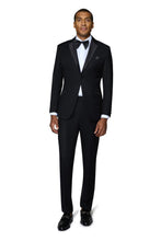 "Pembroke" Black 2-Button Notch Tuxedo (2-Piece Set)