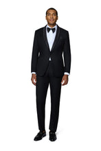 "Winslow" Black 1-Button Shawl Tuxedo (2-Piece Set)