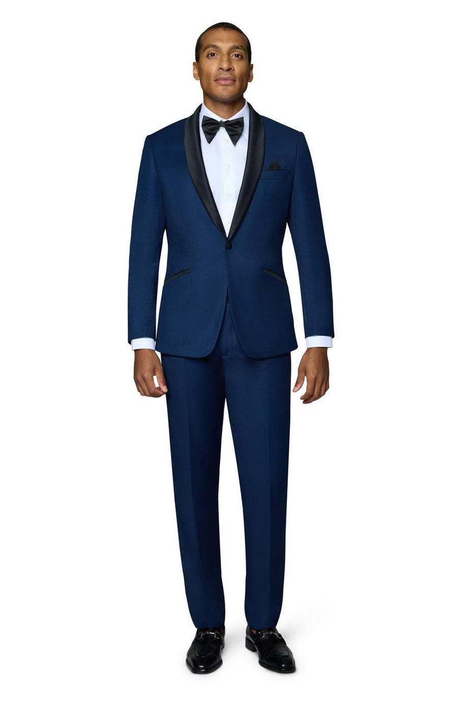 "Winslow" New Blue 1-Button Notch Tuxedo (2-Piece Set)