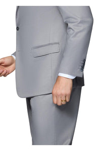 "Ashford" Light Grey 2-Button Notch Suit (3-Piece Set)