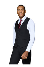 "Ashford" Black 2-Button Notch Suit (3-Piece Set)