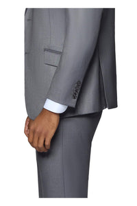 "Ashford" Medium Grey 2-Button Notch Suit (3-Piece Set)