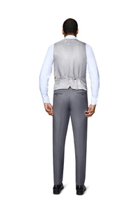 "Ashford" Medium Grey 2-Button Notch Suit (3-Piece Set)