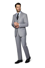 "Ashford" Light Grey 2-Button Notch Suit (3-Piece Set)