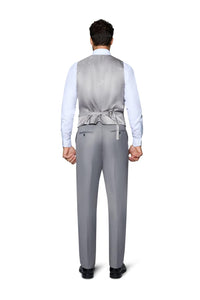 "Ashford" Light Grey 2-Button Notch Suit (3-Piece Set)