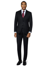 "Ashford" Black 2-Button Notch Suit (3-Piece Set)