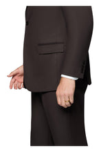 "Ashford" Dark Brown 2-Button Notch Suit (3-Piece Set)