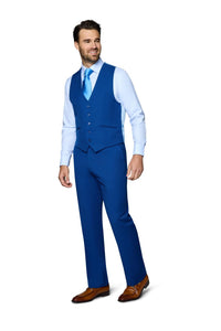 "Ashford" French Blue 2-Button Notch Suit (3-Piece Set)