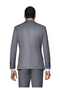 "Ashford" Medium Grey 2-Button Notch Suit (3-Piece Set)