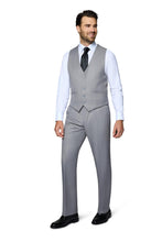 "Ashford" Light Grey 2-Button Notch Suit (3-Piece Set)