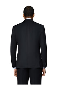 "Ashford" Black 2-Button Notch Suit (3-Piece Set)