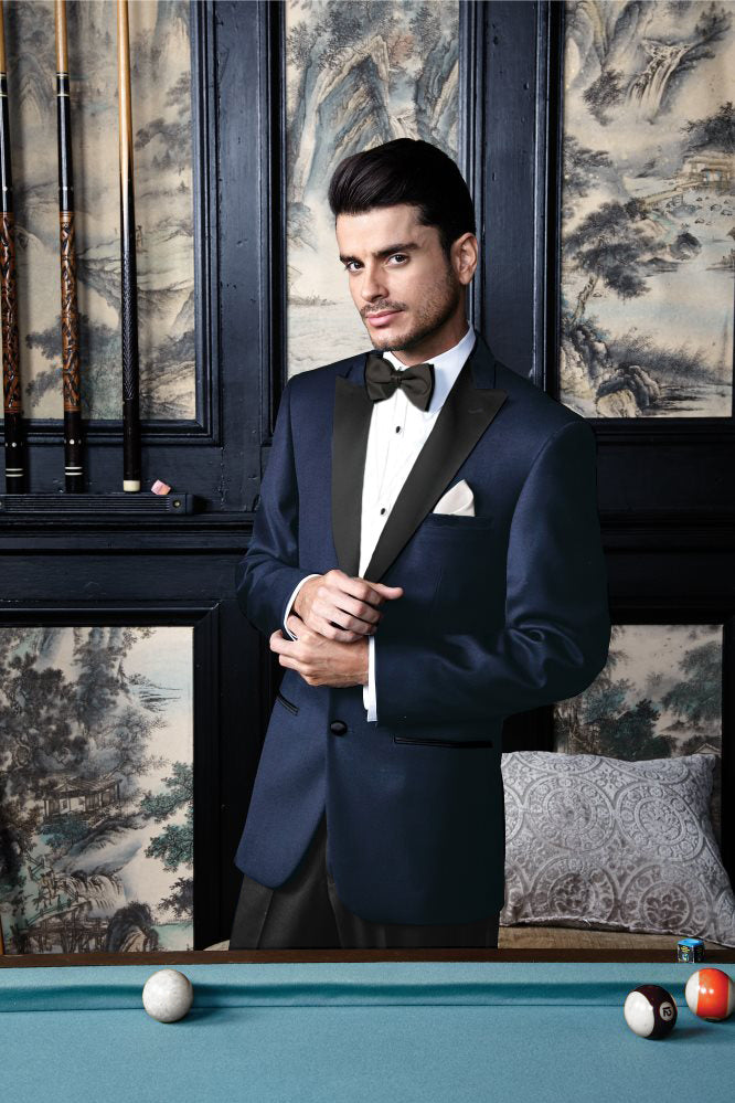 "Vermont" Midnight Blue Tuxedo Jacket