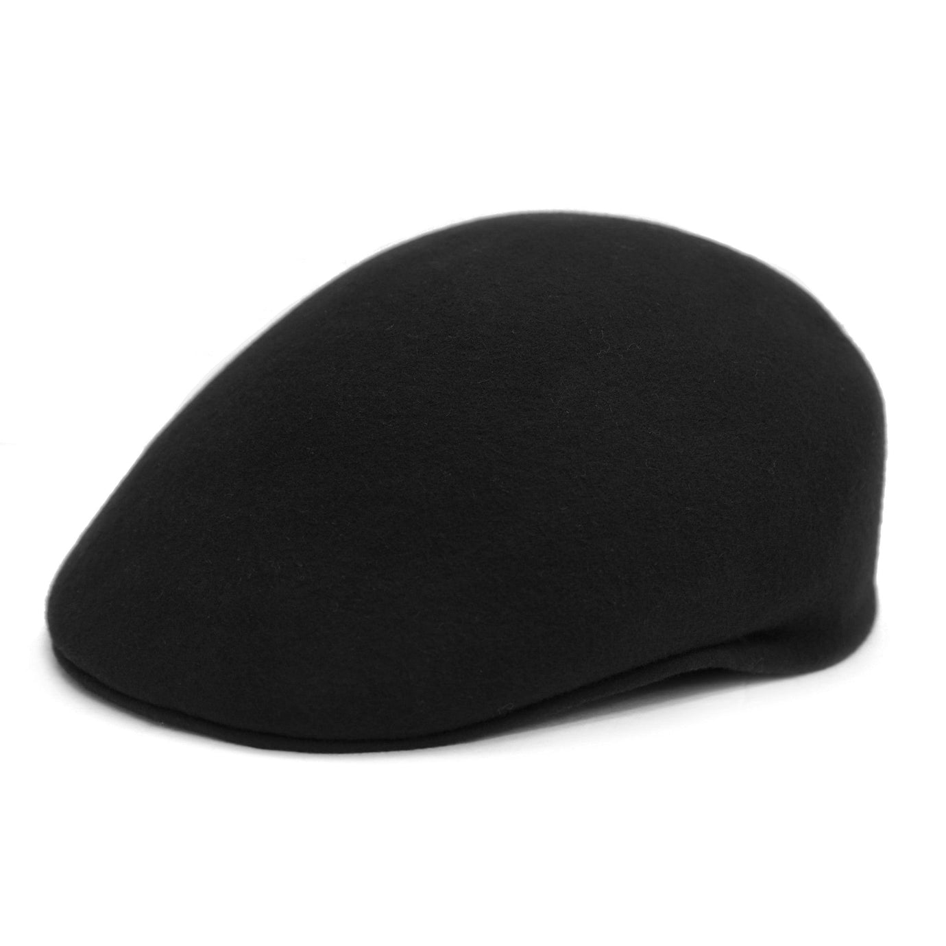 Classic Premium Wool Black English Hat - Ferrecci USA 