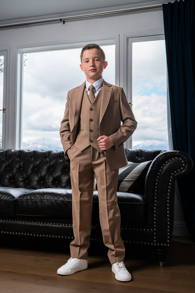 "Luxor" Kids Desert Beige Suit 5-Piece Set