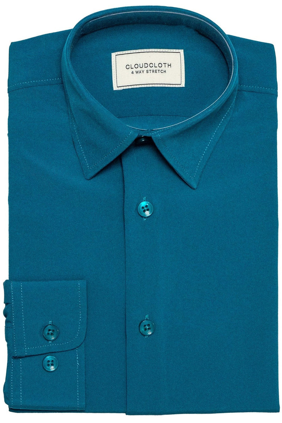 "Cloud Cloth" Kids Emerald Laydown Dress Shirt