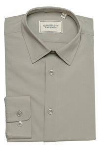 "Cloud Cloth" Kids Grey Laydown Dress Shirt