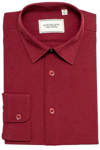 "Cloud Cloth" Kids Sangria Laydown Dress Shirt