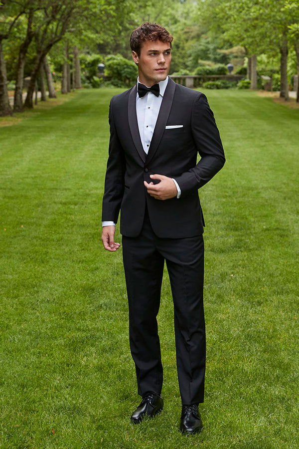 "Arlo" Black Tuxedo Jacket (Separates)