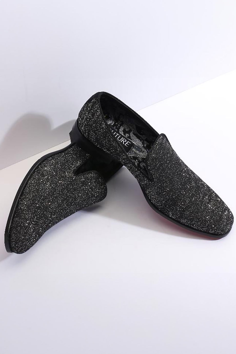 "Cash" Charcoal Couture 1910 Tuxedo Shoes