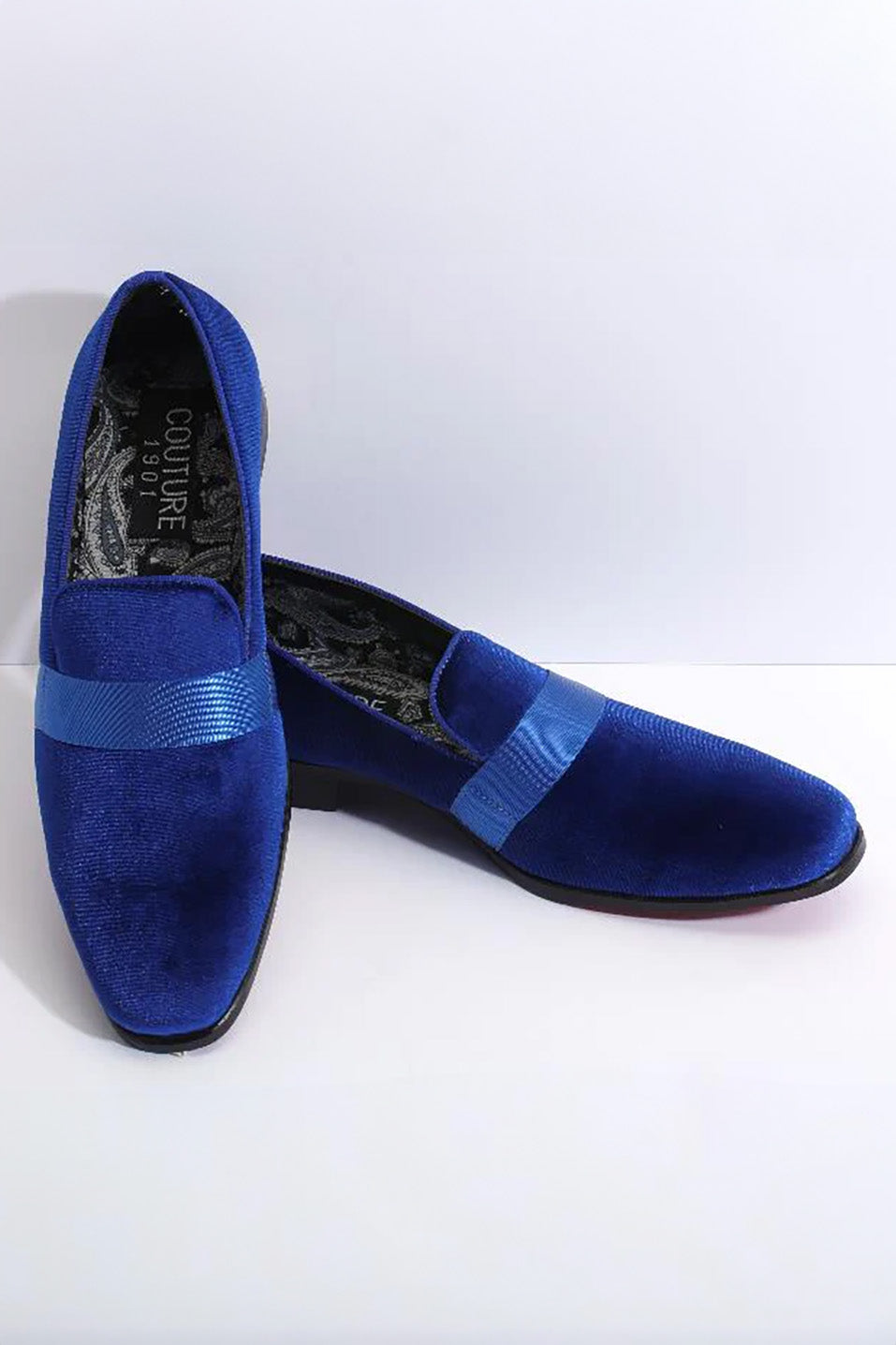 "Lincoln" Royal Blue Couture 1910 Tuxedo Shoes