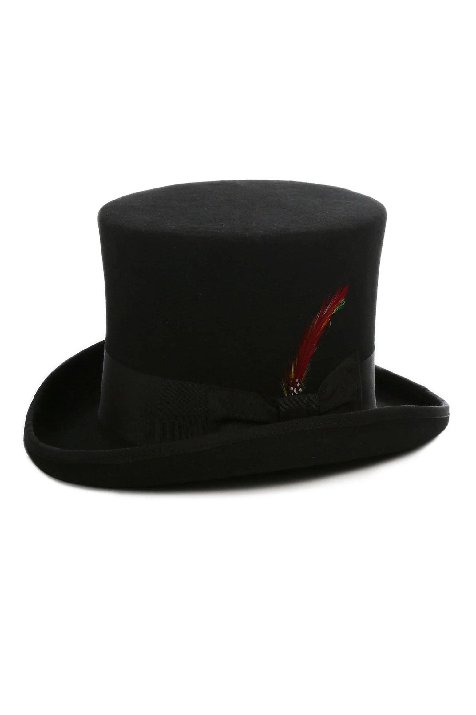 Black Premium Wool Top Hat