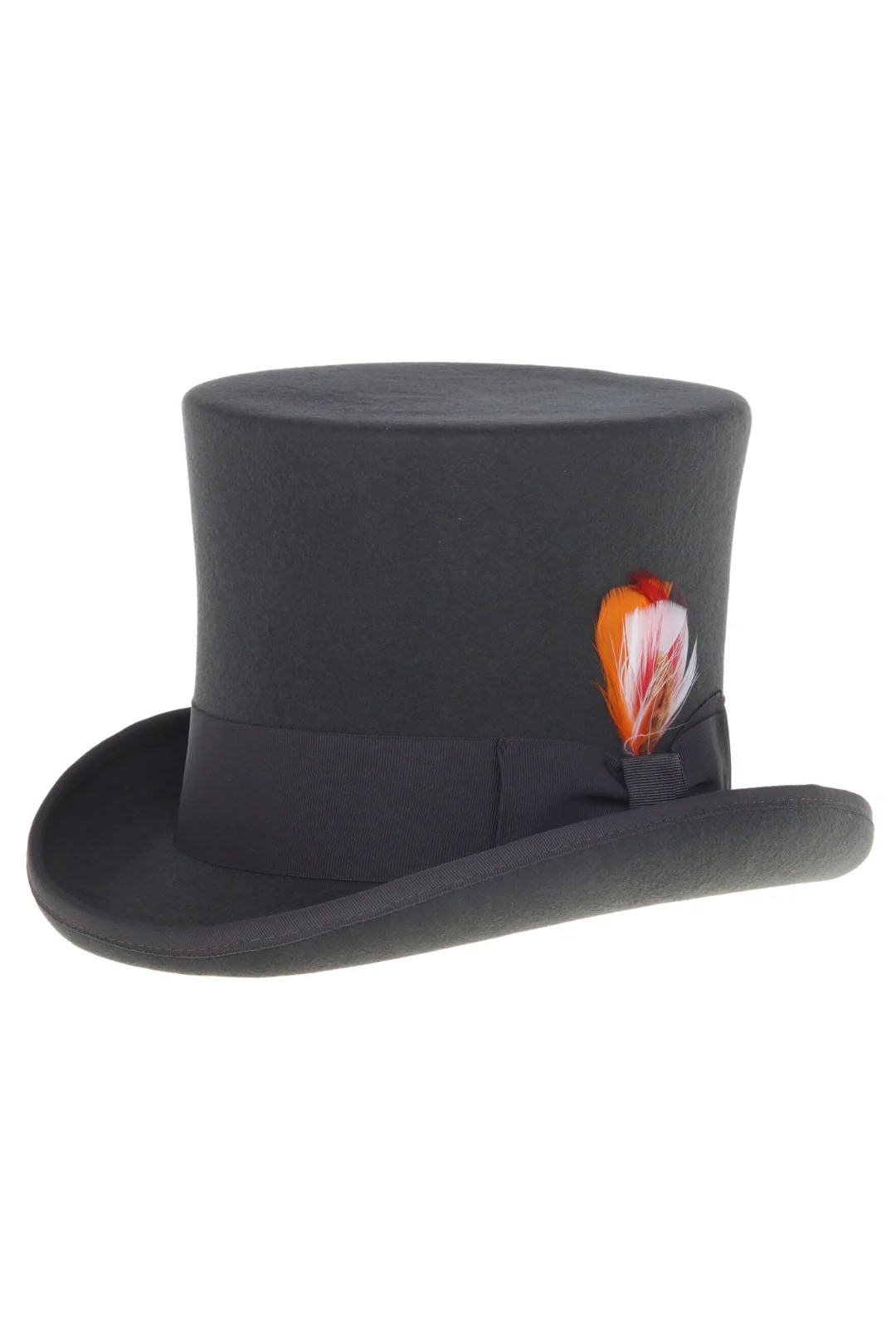 Charcoal Premium Wool Top Hat