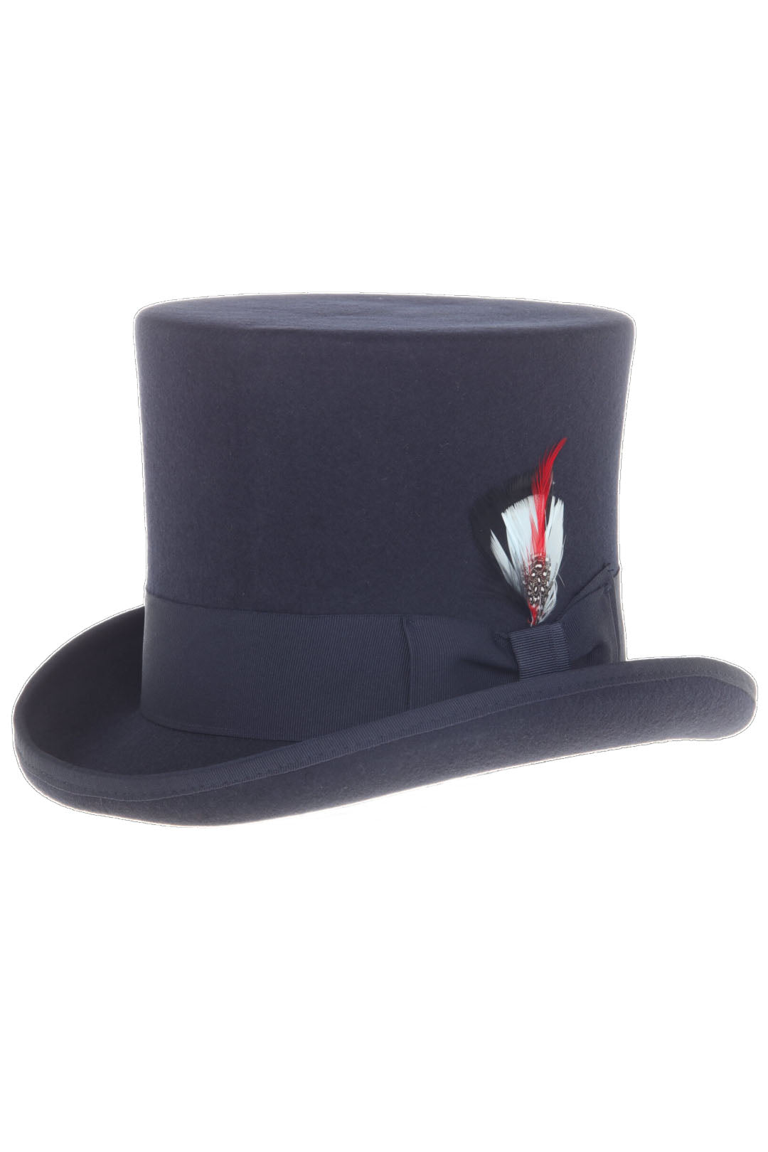 Navy Premium Wool Top Hat