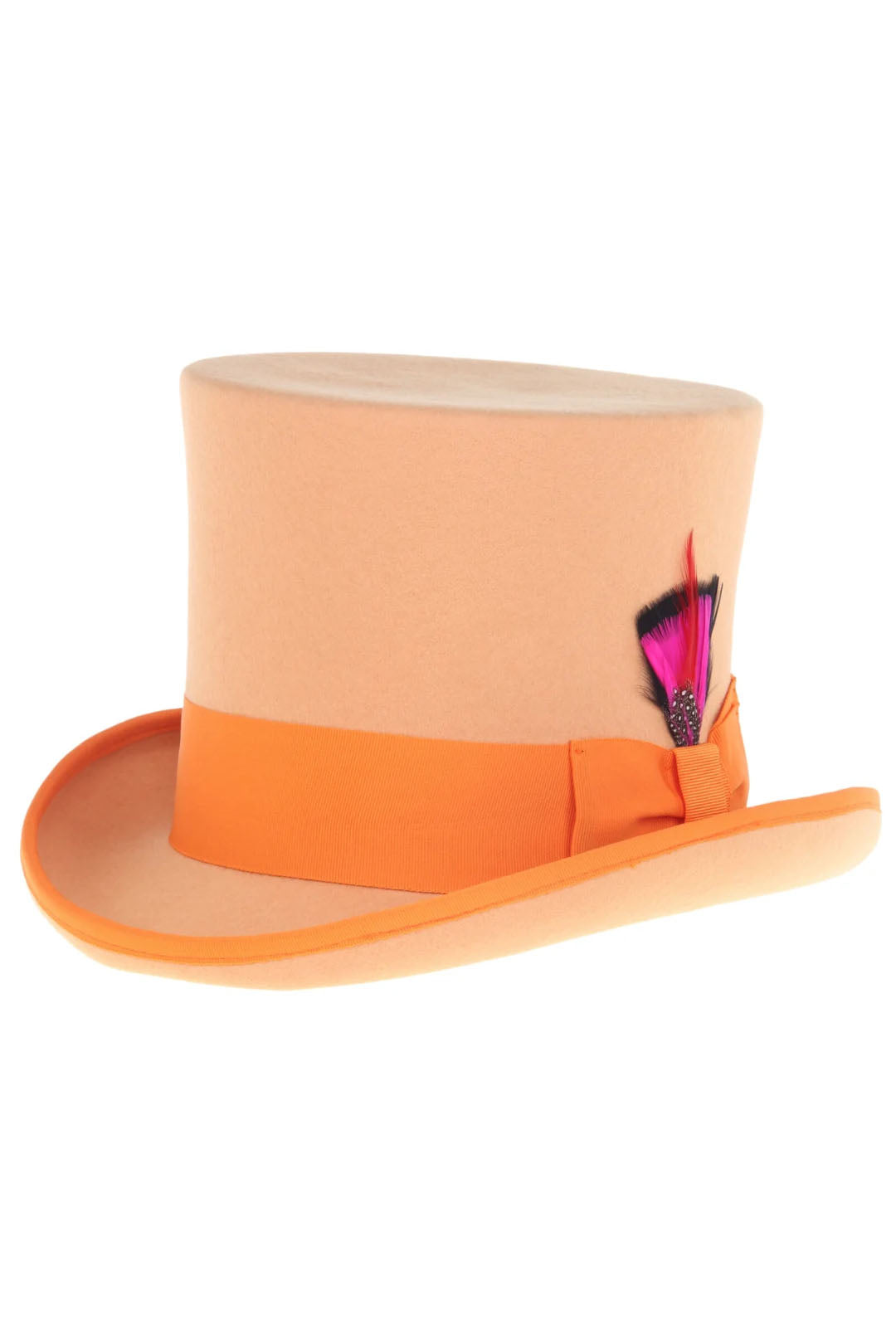 Orange Premium Wool Top Hat