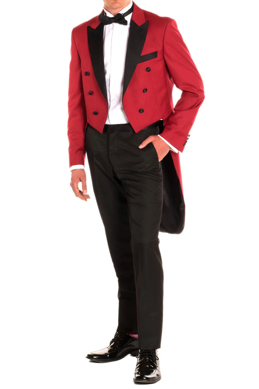 "Showtime" Red Tailcoat Tuxedo (2-Piece Set)