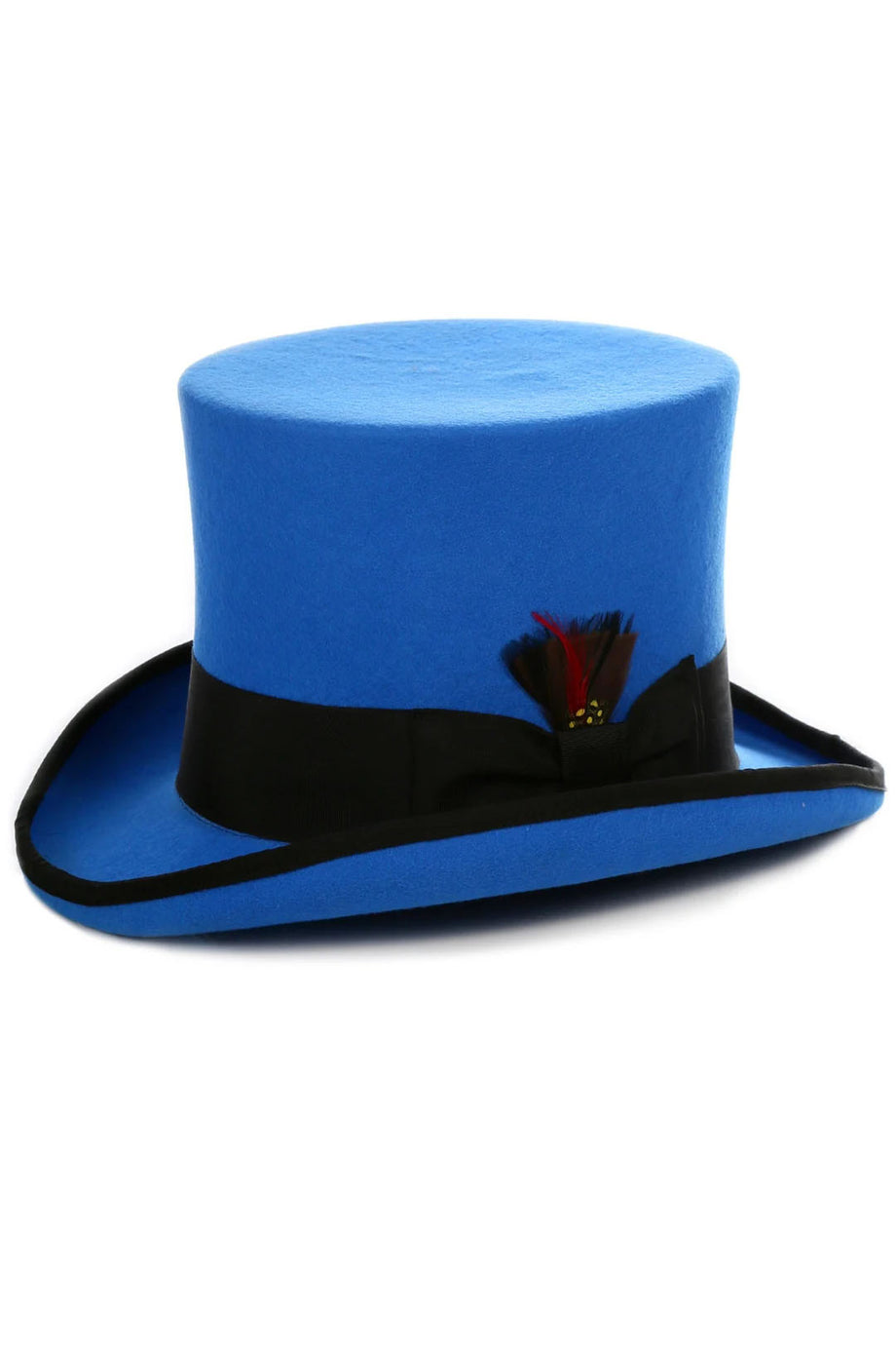 Royal Blue & Black Premium Wool Top Hat