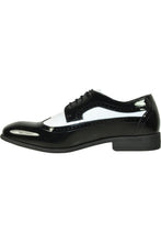 "Telford" Black and White Vangelo Tuxedo Shoes