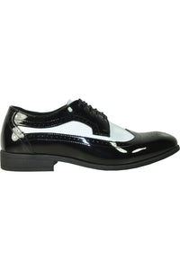 "Telford" Black and White Vangelo Tuxedo Shoes