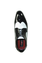 "Telford" Black and White Vangelo Tuxedo Shoes