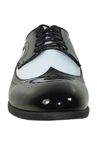 "Telford" Black and White Vangelo Tuxedo Shoes