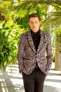 "Amari Cheetah" Tuxedo Jacket (Separates)